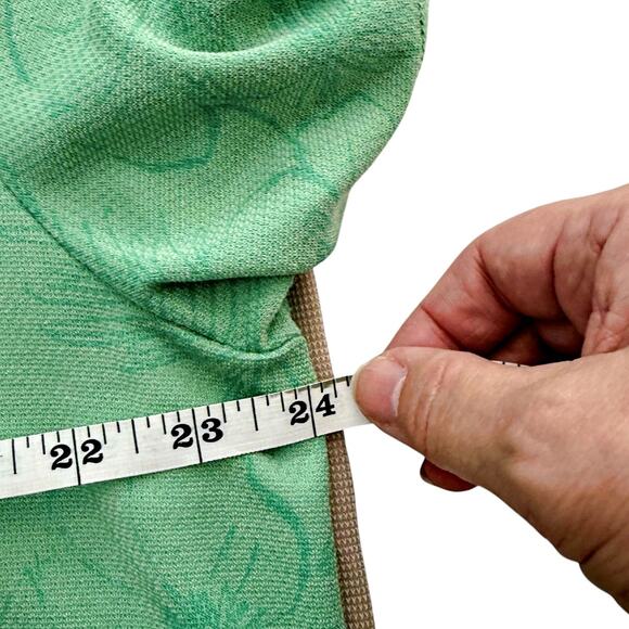 Tommy Bahama Lot (2) S/S Summer Polos Green Print & Tan Shirts XL X-Large - Picture 12 of 13